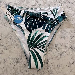 Cupshe leaf print bikini bottom